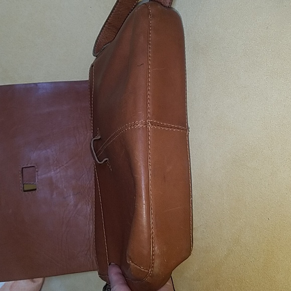 Tan/rust leather crossbody - Picture 5 of 7